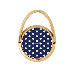 Cream & Navy Polka Dot Hoop Ring Holder by etchd