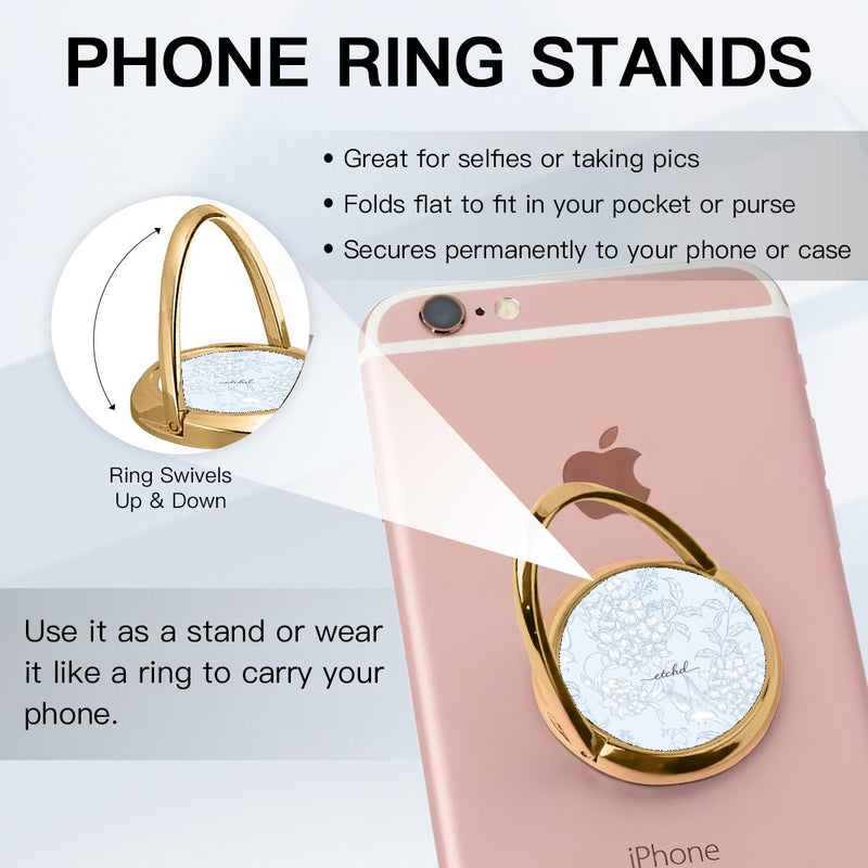 Hummingbird Bloom Anello supporto girevole per telefono-zoom-