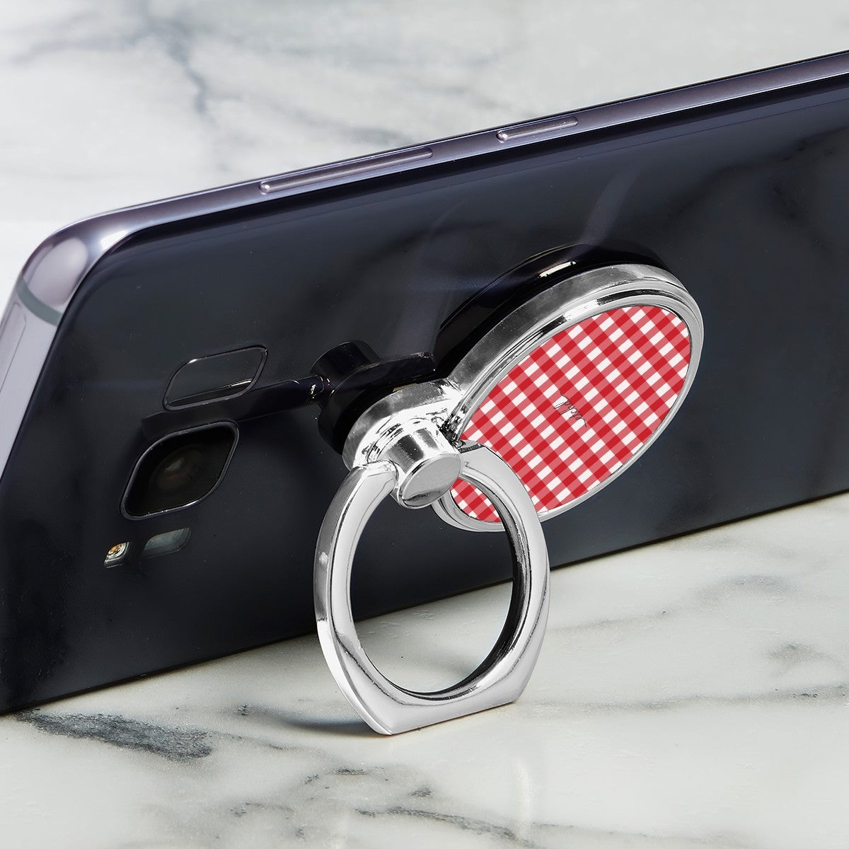 Classic Red & White Gingham Classic Ring Holder by etchd, view 2