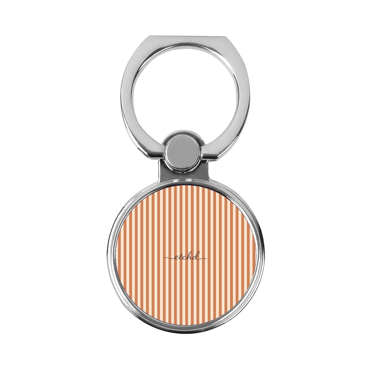 Terracotta & Cream Striped Classic Ring Holder by etchd