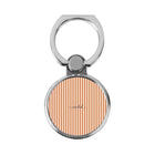 Terracotta & Cream Striped Anillo soporte clásico para móvil