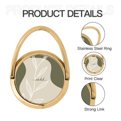 Olive Leaf Hoop Ring Holder by etchd, view 5