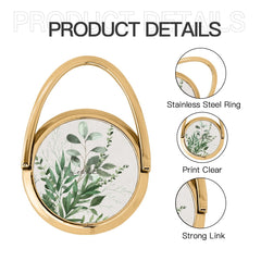 Botanical Leaf Hoop Ring Holder by etchd, view 5