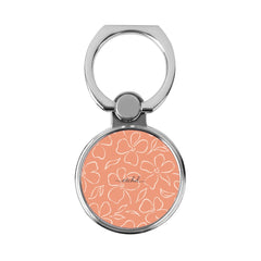 Coral & Cream Floral Classic Ring Holder by etchd