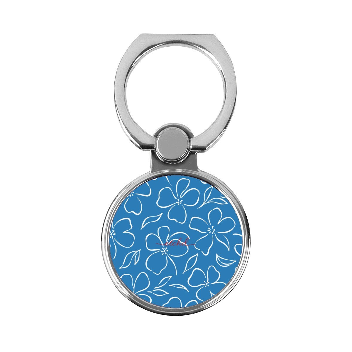 Cerulean & White Floral Classic Ring Holder by etchd