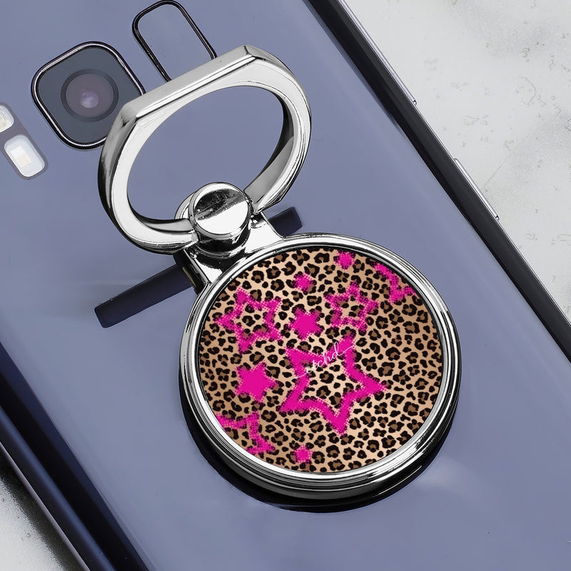 Y2K Leopard Klassische Ring Handyhalterung-zoom-