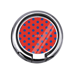 Cobalt & Poppy Polka Dot Slim Ring Holder by etchd