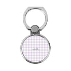 Lilac & White Gingham Classic Ring Holder