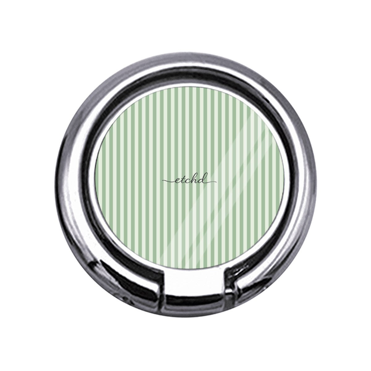 Sage & Cream Striped Slim Ring Holder by etchd