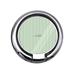 Sage & Cream Striped Slim Ring Holder by etchd