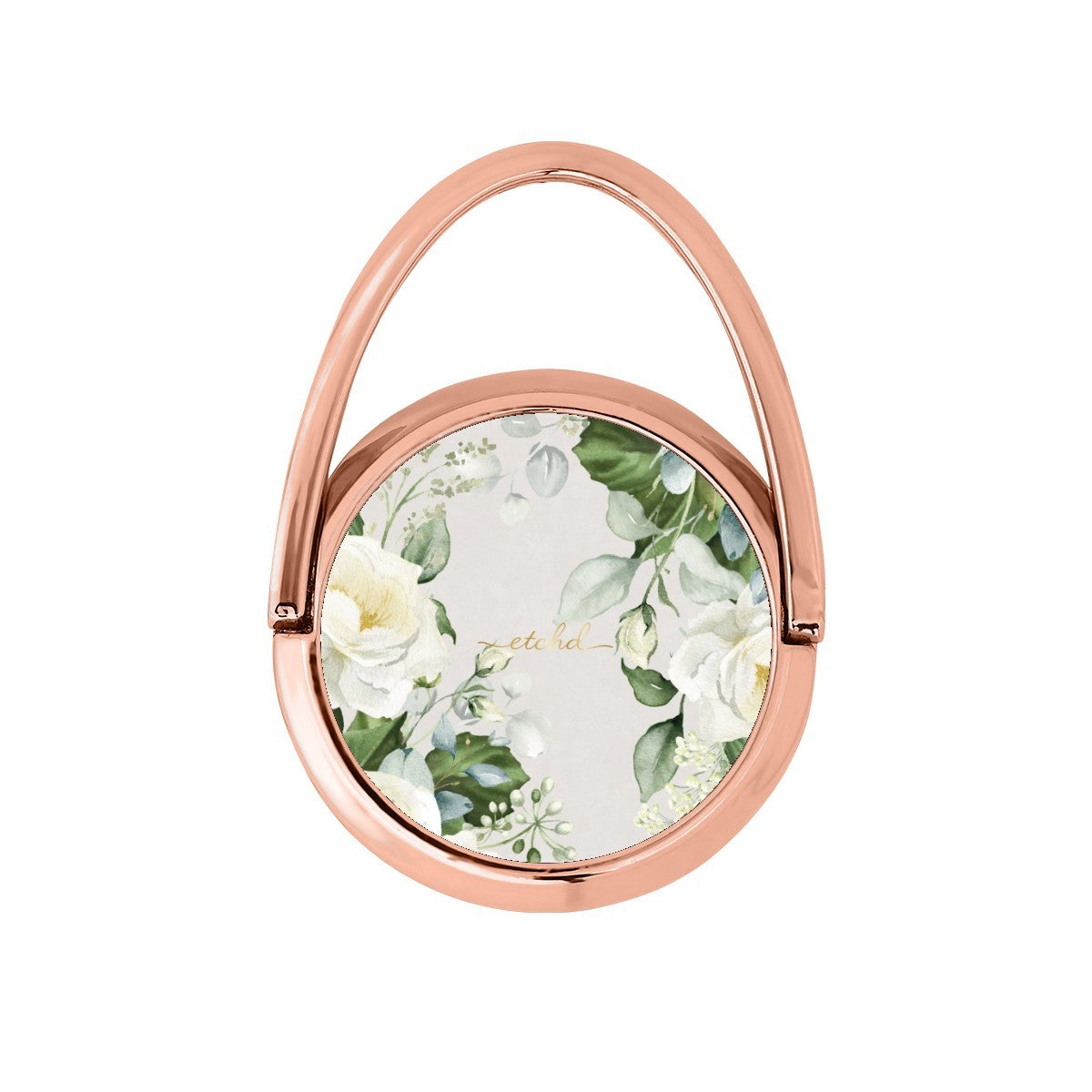 White Roses Hoop Ring Holder by etchd, view 7