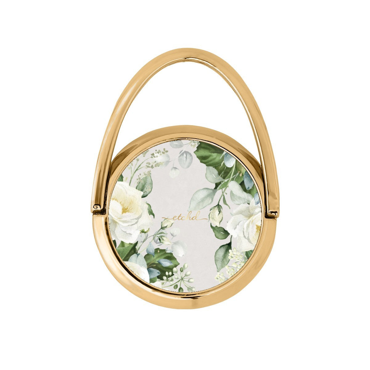 White Roses Hoop Ring Holder by etchd