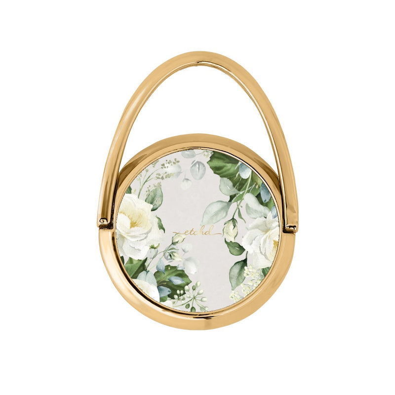 White Roses Drehbare Ring Handyhalterung-zoom-