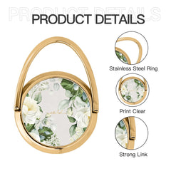White Roses Hoop Ring Holder by etchd, view 5