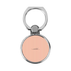 Coral & Cream Striped Classic Ring Holder by etchd