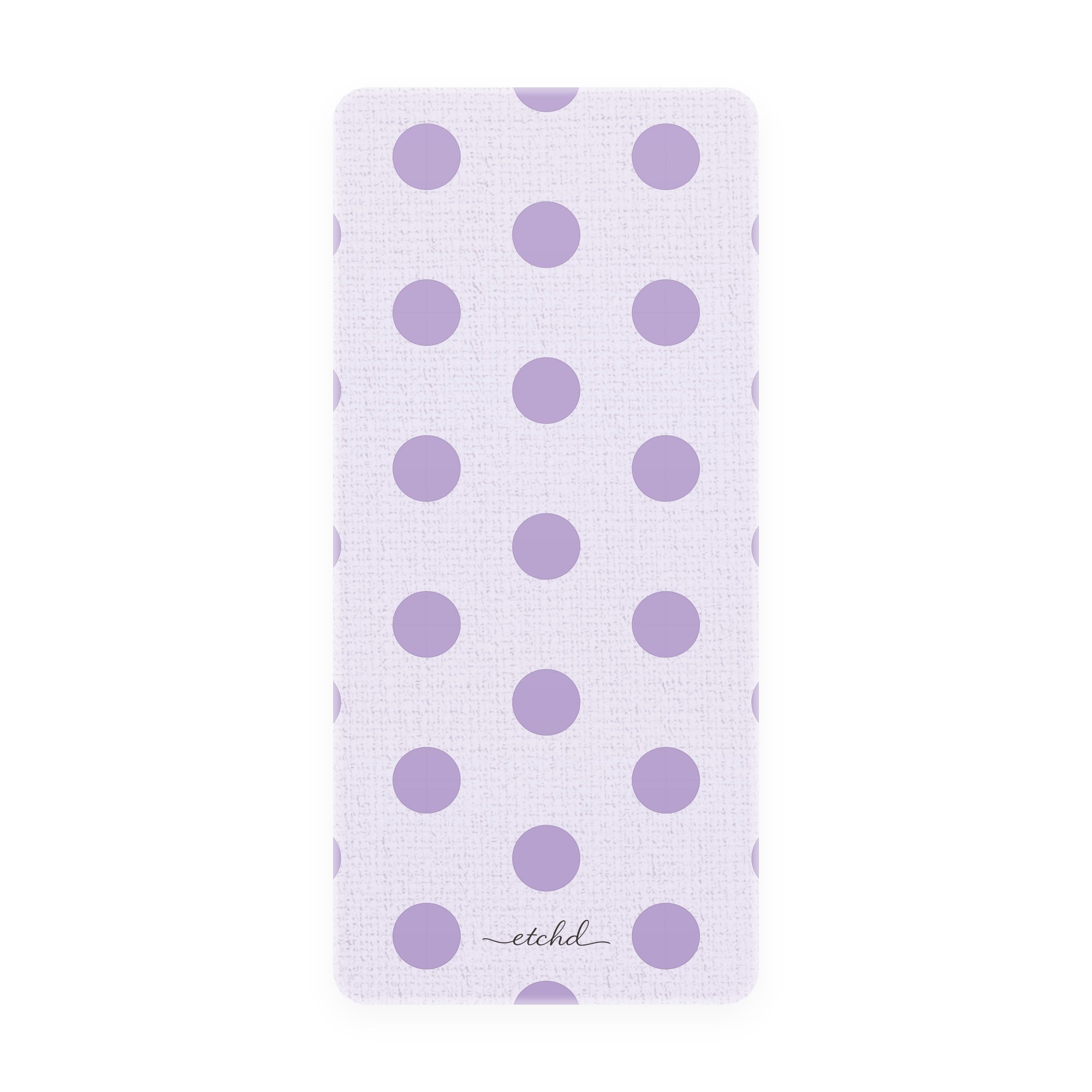 Lilac & Cream Polka Dot Phone Stand by etchd, view 5