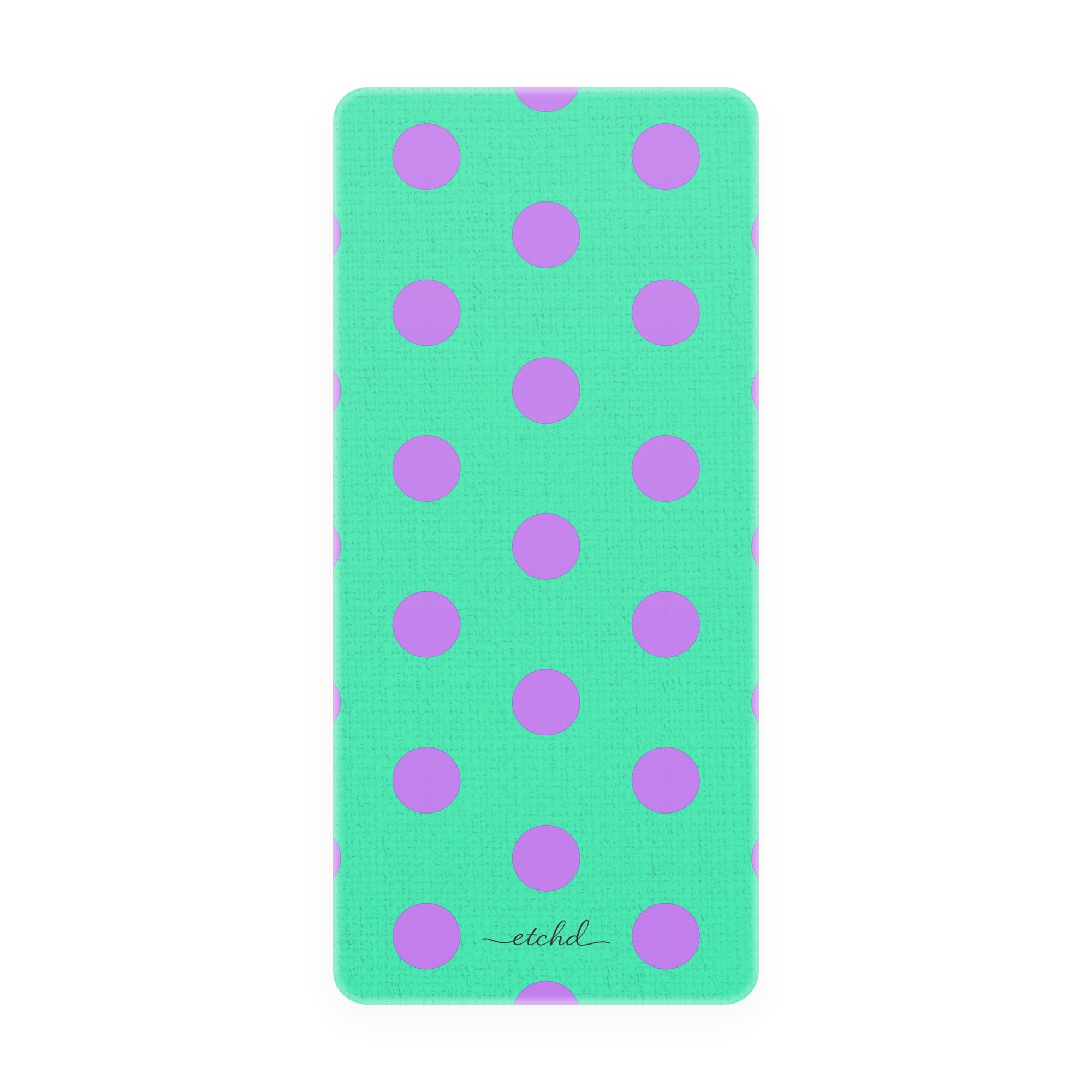 Lilac & Hypermint Polka Dot Phone Stand by etchd, view 5