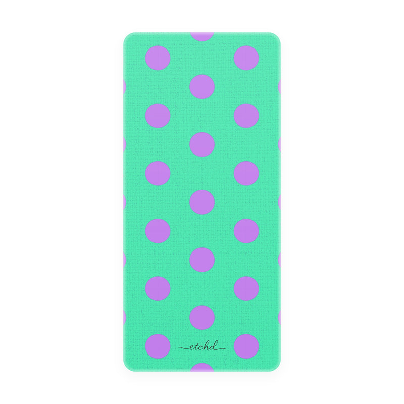 Lilac & Hypermint Polka Dot Phone Stand by etchd, view 5
