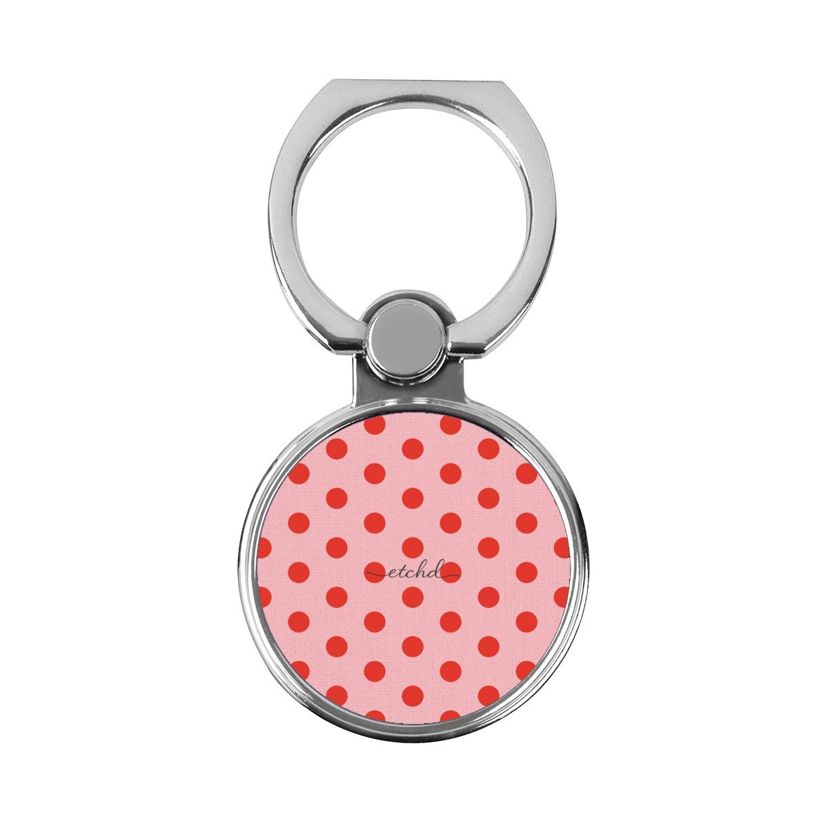 Poppy & Blush Polka Dot Classic Ring Holder by etchd