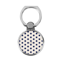 Navy & Cream Polka Dot Classic Ring Holder by etchd