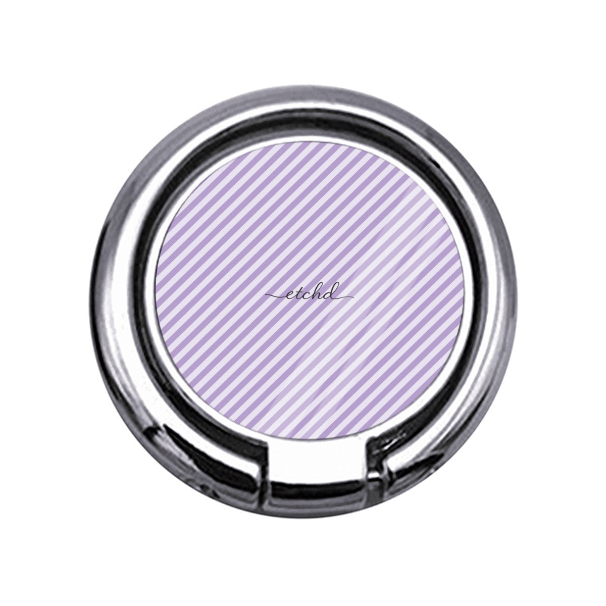 Lilac & Cream Striped Diagonal Slim Ring Holder by etchd
