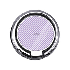 Lilac & Cream Striped Diagonal Slim Ring Holder by etchd