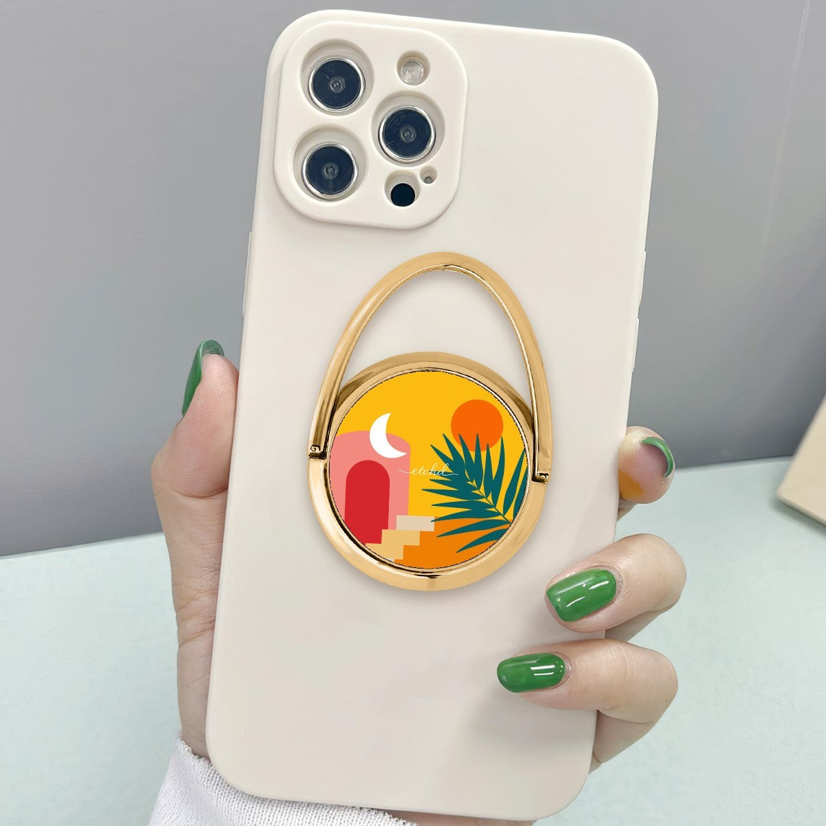Tropical Sunset Hoop Ring Holder by etchd, view 3