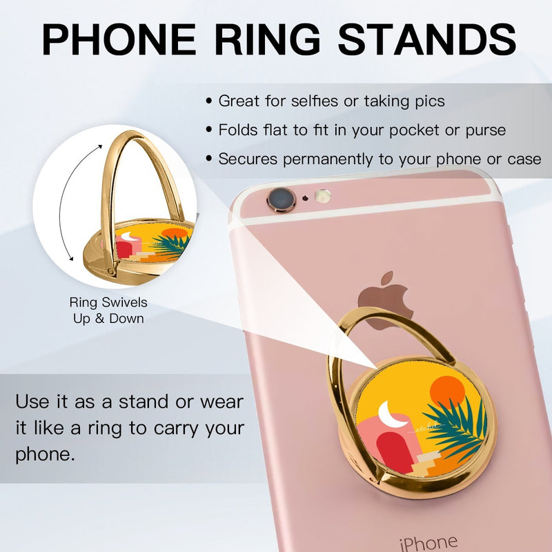 Tropical Sunset Drehbare Ring Handyhalterung-zoom-