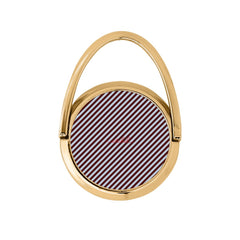 Blue & Cherry Striped Diagonal Hoop Ring Holder by etchd
