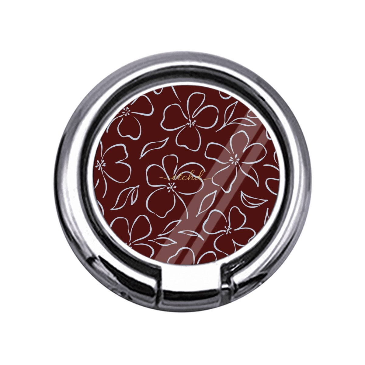 Blue & Cherry Floral Slim Ring Holder by etchd