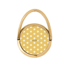 Cream & Butter Polka Dot Hoop Ring Holder by etchd