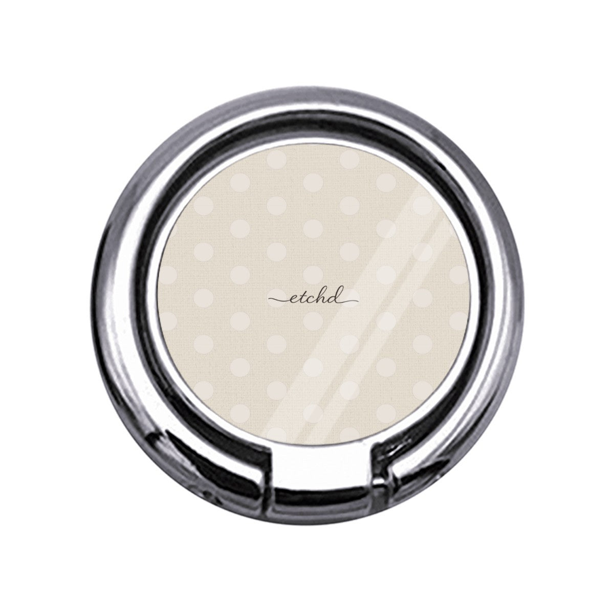 Neutral Polka Dot Slim Ring Holder by etchd