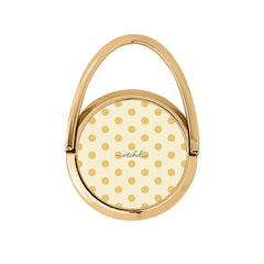 Butter & Cream Polka Dot Hoop Ring Holder by etchd
