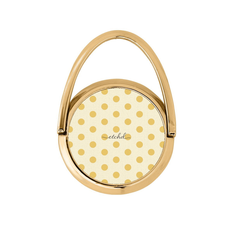 Butter & Cream Polka Dot Hoop Ring Holder-zoom-