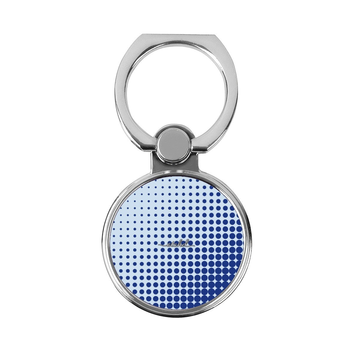 Cobalt Halftone Classic Ring Holder by etchd