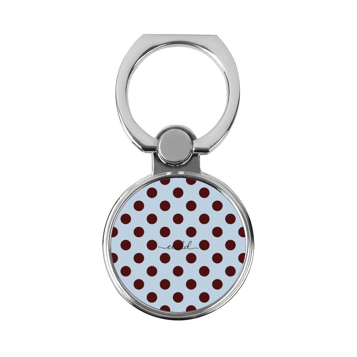 Blue & Cherry Polka Dot Classic Ring Holder by etchd