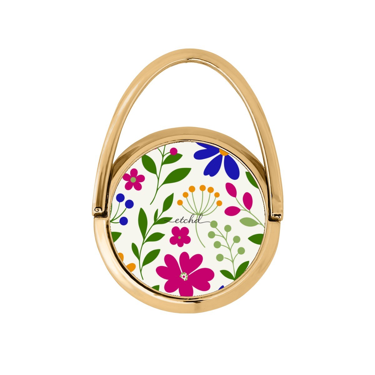 Funky Floral Hoop Ring Holder by etchd