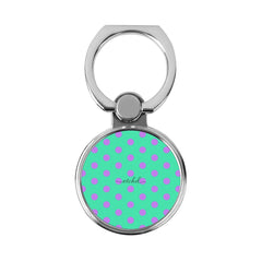 Lilac & Hypermint Polka Dot Classic Ring Holder by etchd
