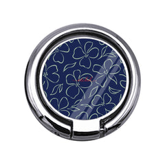 Navy & Sage Floral Slim Ring Holder by etchd