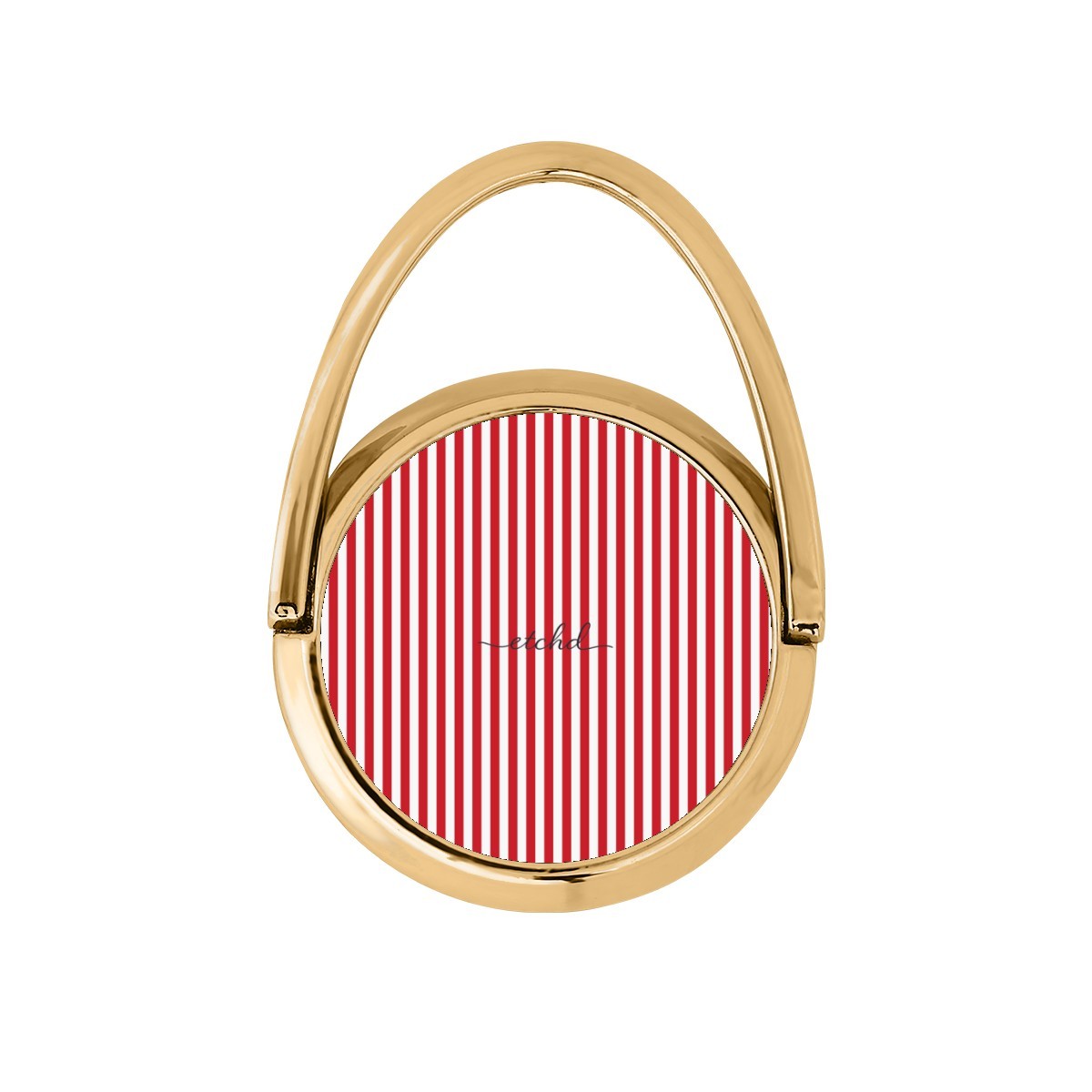 Classic Red & White Striped Hoop Ring Holder by etchd