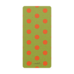 Persimmon & Wasabi Polka Dot Phone Stand by etchd, view 5