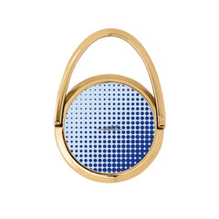 Cobalt Halftone Hoop Ring Holder by etchd