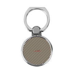 Cream & Brown Striped Diagonal Classic Ring Holder by etchd