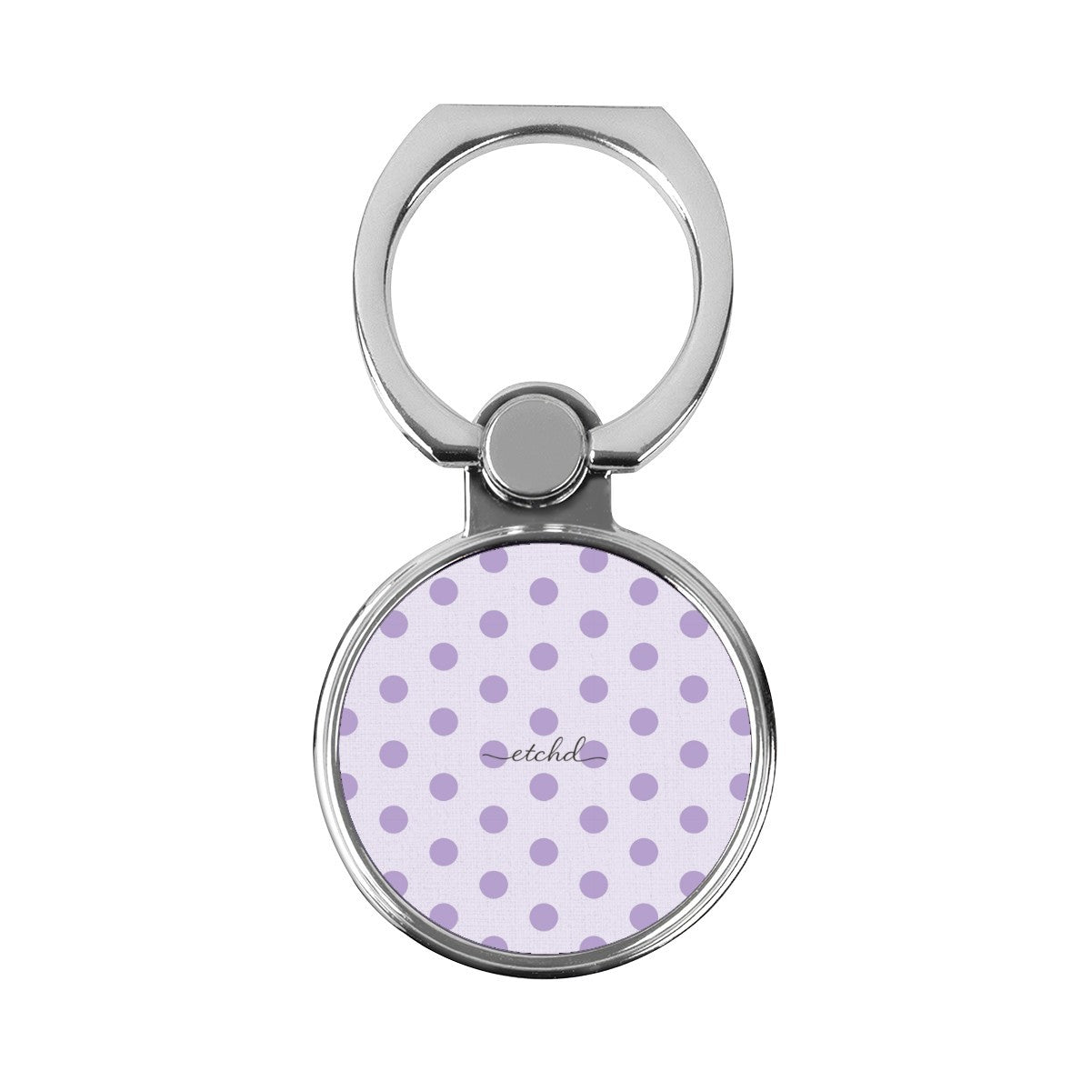 Lilac & Cream Polka Dot Classic Ring Holder by etchd