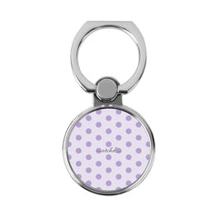 Lilac & Cream Polka Dot Classic Ring Holder by etchd