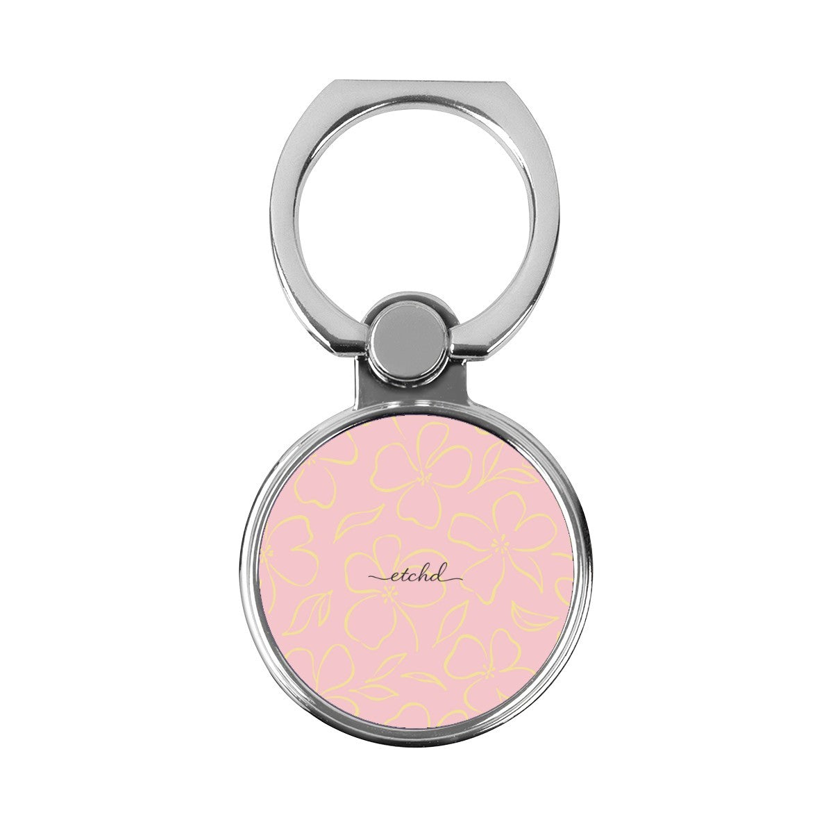 Pink & Butter Floral Classic Ring Holder by etchd