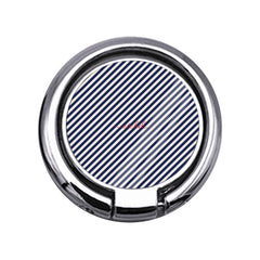 Navy & Cream Striped Diagonal Slim Ring Holder by etchd