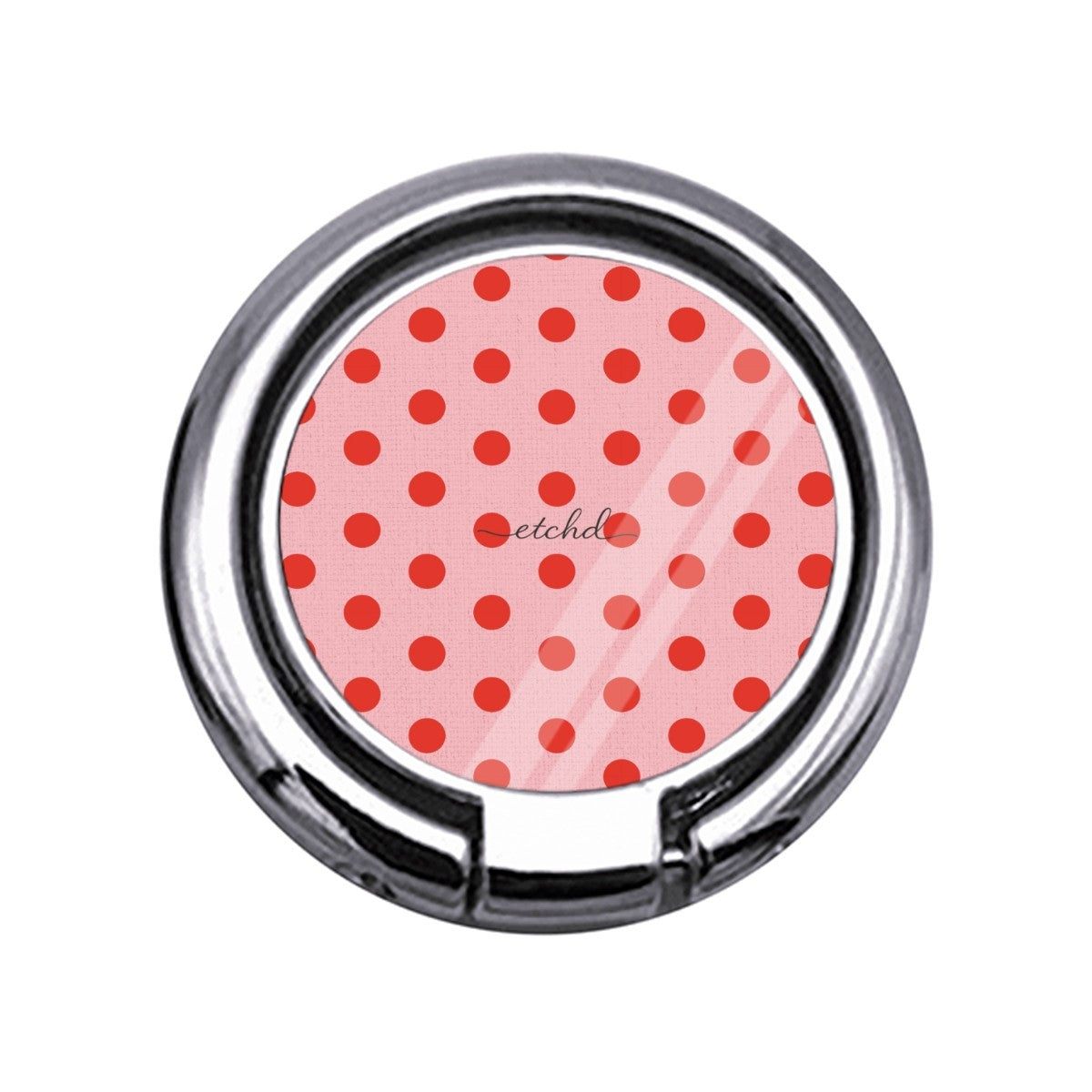 Poppy & Blush Polka Dot Slim Ring Holder by etchd