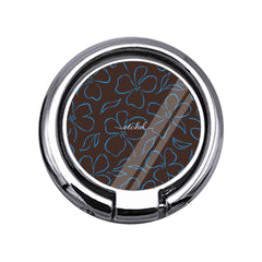 Espresso & Cerulean Floral Slim Ring Holder by etchd