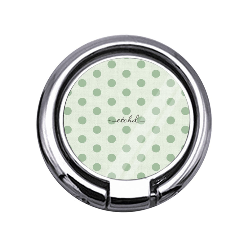 Sage & Cream Polka Dot Slim Ring Holder-zoom-